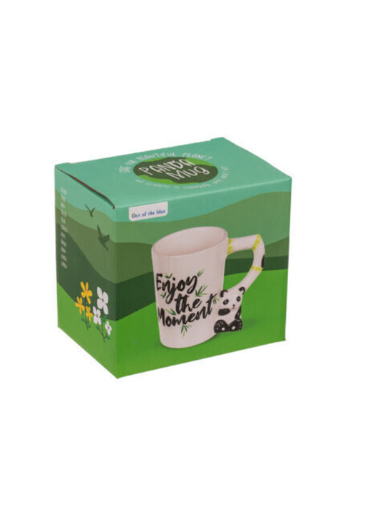Out Blue Stoneware Mug Panda