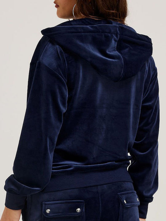 Juicy Couture Jacket Navy Blue with Hood