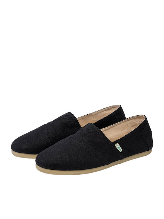 Stoff Herren Espadrilles in Schwarz Farbe