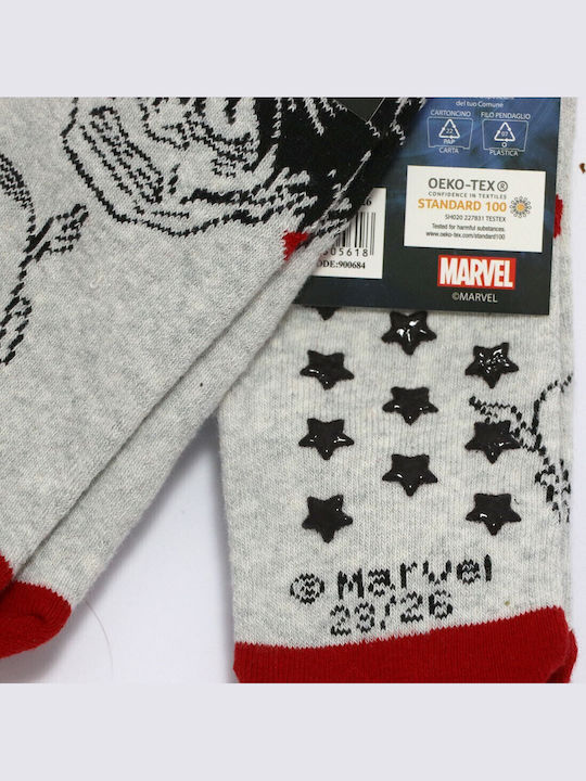 Marvel Kindersocken Rutschfest Grey