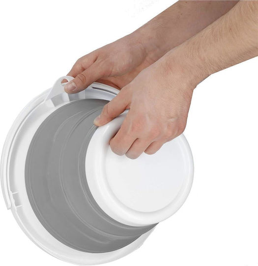 Pliabil Găleată Din plastic Capacitate 5lt Alb
