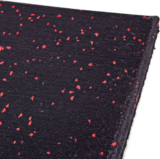 inSPORTline Rubber Gym Floor Puzzle Mat Black 50x50x1.5cm