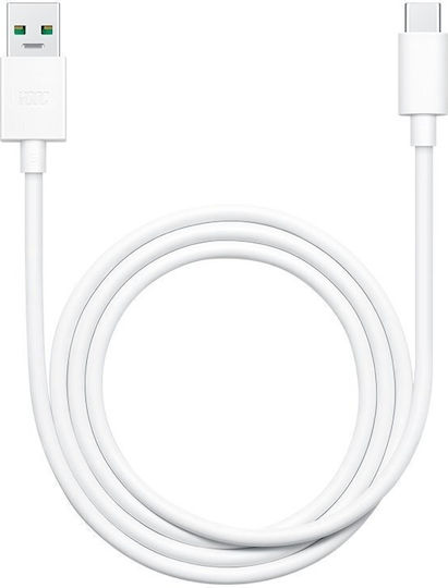 Realme USB 2.0 Cable USB-C Male - USB-A 65W White 1m DL129 Bulk