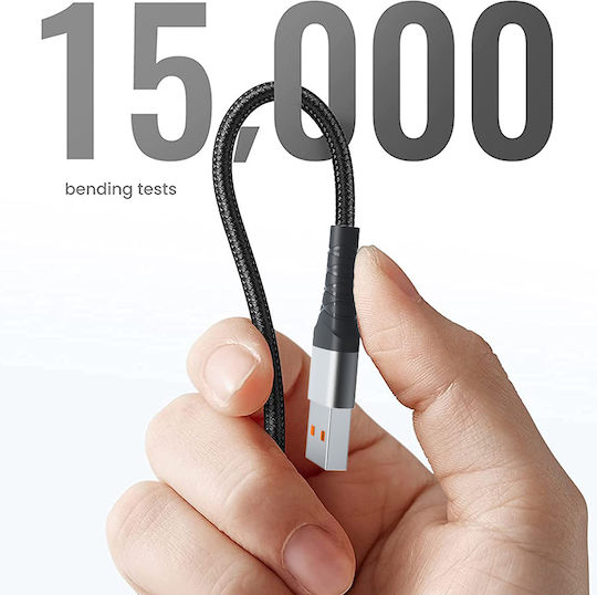 Lito USB 2.0 Cable USB-C male - USB-A 18W Black 1m