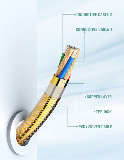 Ldnio USB 2.0 Cable USB-C male - USB-C 30W Γκρι 2m LS652