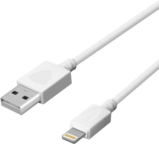 Inkax USB-A to Lightning Cable Λευκό 3m (41230)