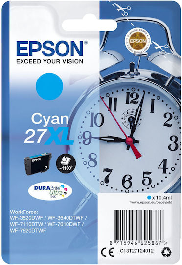 Epson 27XL Original InkJet Printer Ink Cyan (C13T27124012)