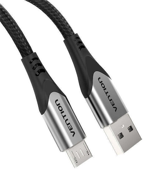 Vention Regular USB 2.0 to micro USB Cable Γκρι 3m COAHI 1τμχ