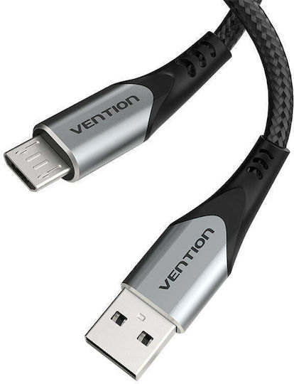 Vention Regular USB 2.0 to micro USB Cable Γκρι 3m COAHI 1τμχ