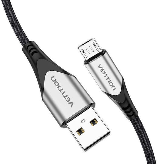 Vention Regular USB 2.0 to micro USB Cable Γκρι 3m COAHI 1τμχ