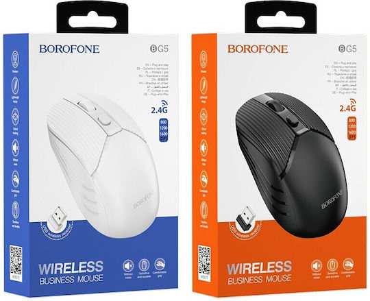 Borofone BG5 Wireless Mouse Alb