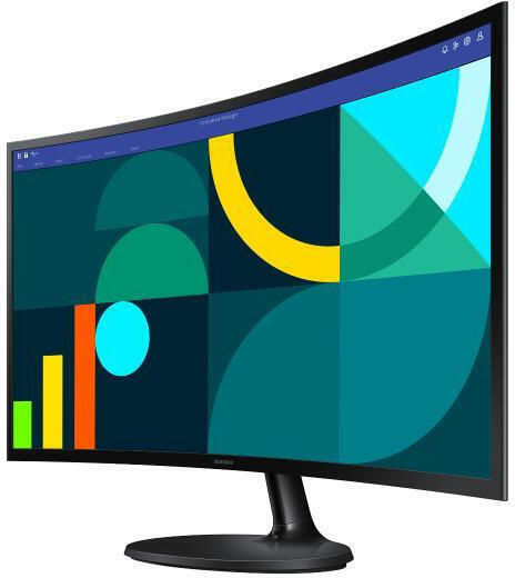 Samsung Essential S3 S36GD VA Curved Monitor 27" FHD 1920x1080 with Response Time 4ms GTG