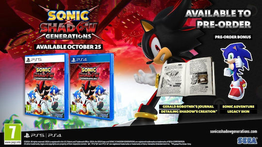 Sonic x Shadow Generations PS5 Game