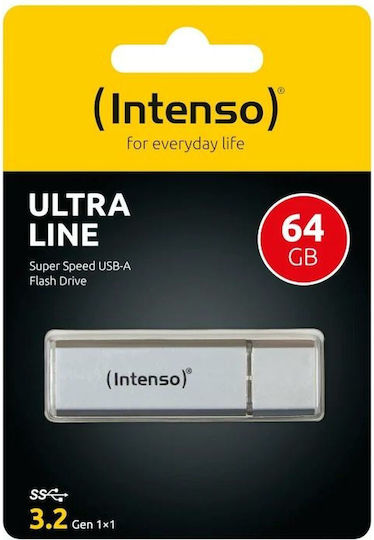 Intenso Ultra Line 2x 64GB USB 3.2 Stick Ασημί