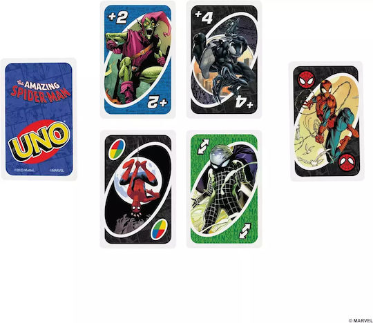Επιτραπέζιο Παιχνίδι Uno The Amazing Spider-Man για 2-10 Παίκτες 7+ Ετών Mattel