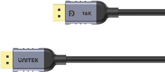 Unitek Кабел DisplayPort мъжки - DisplayPort мъжки 2м Черен