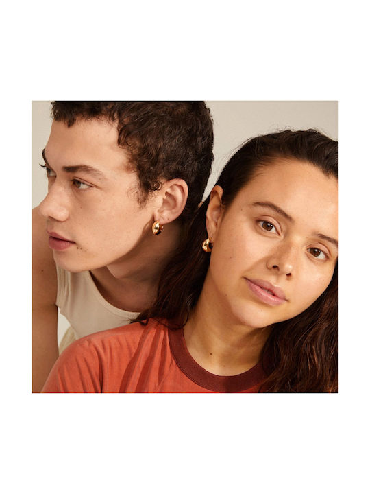 Pilgrim Earrings Hoops Gold Plated
