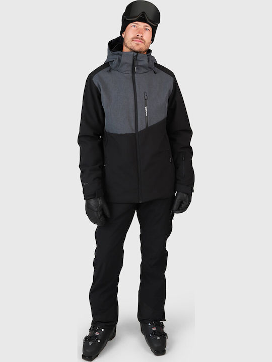Brunotti Twinstroke 2421180057-9999 Männliche Ski- und Snowboardjacke Soft Shell Schwarz