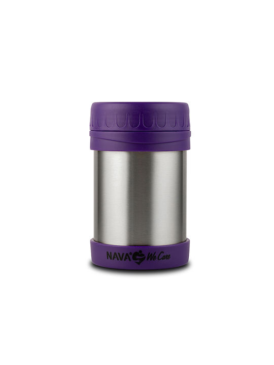 Nava Δοχείο Φαγητού Inox Θερμός Μωβ 350ml