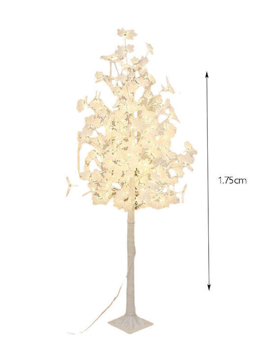 Christmas Tree Decorative 175cm with LED Lighting White