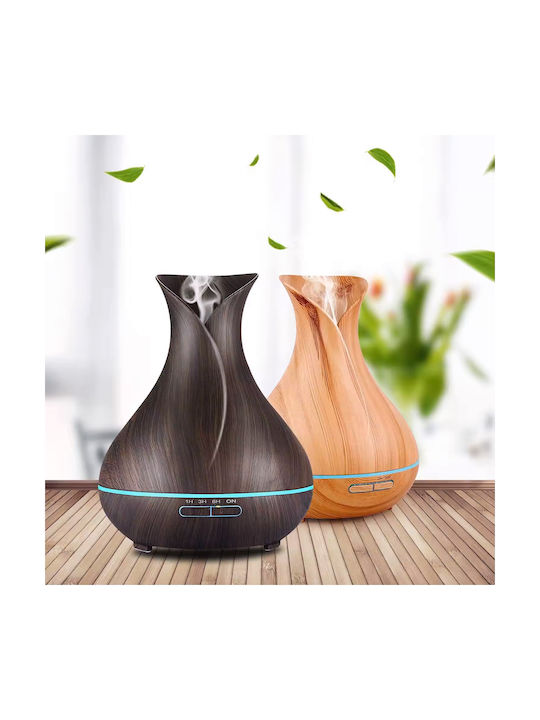 Keskor LED Aromatherapie-Diffusor mit Timer Braun 550ml 76011-1