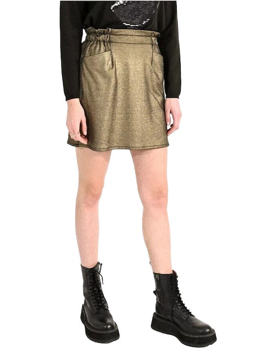 Molly Bracken Mini Skirt Gold