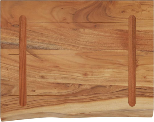 Ράφι Live Edge Καφέ 50x40x2.5εκ.