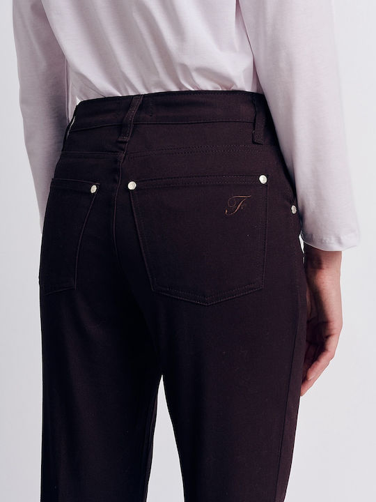 Forel Women's Trousers from Gabardine Black