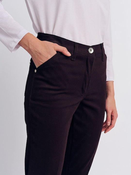 Damen Stoff Hose Black