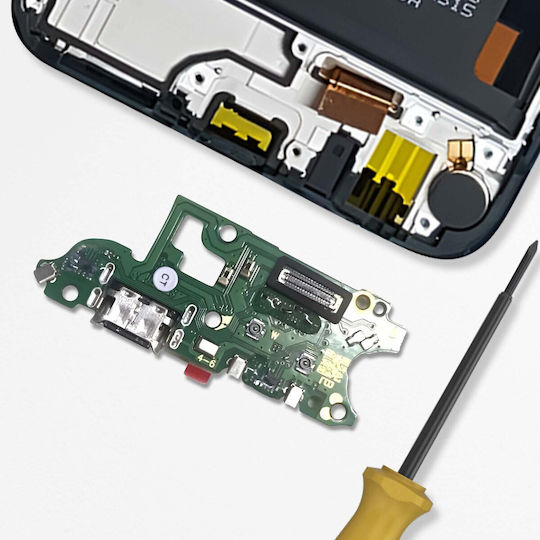 Clappio USB-C Ladeanschluss Honor X8b + Mikrofon Schwarz