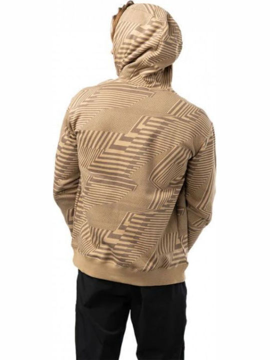 Beige Sweatshirt mit Kapuze