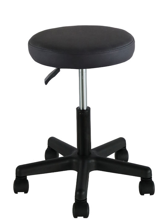 Office Desk Stool Thestia Black 36.5x37.5x43cm