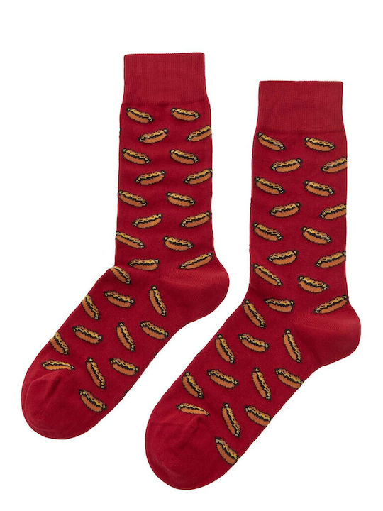 Walk Hot Dog Herren Socken Dark Red 1Pack
