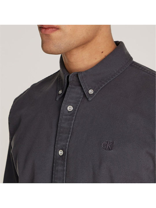 Long-sleeved Denim Shirt Ebony
