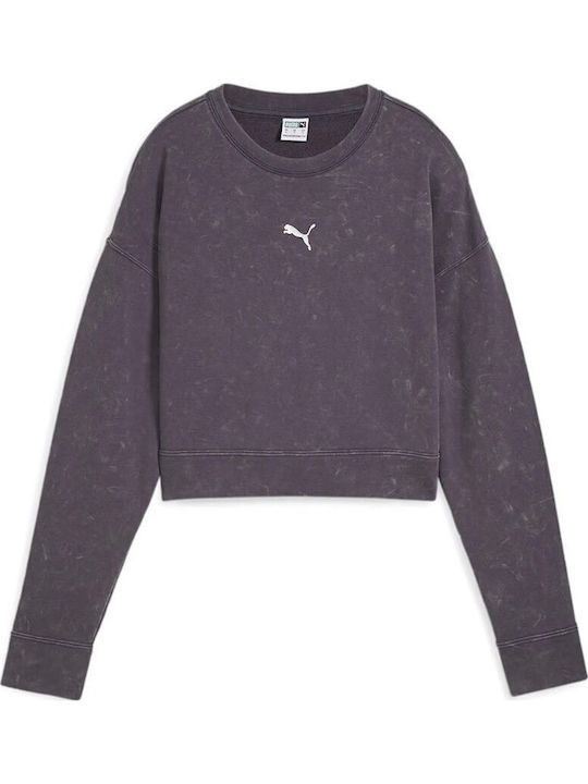 Cropped Women's Sweatshirt Gray