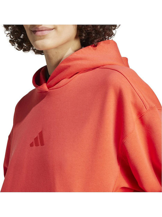 All Szn Women's Sweatshirt Hooded Orange