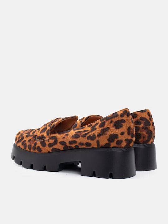 Γυναικεία Loafers σε Καφέ Χρώμα