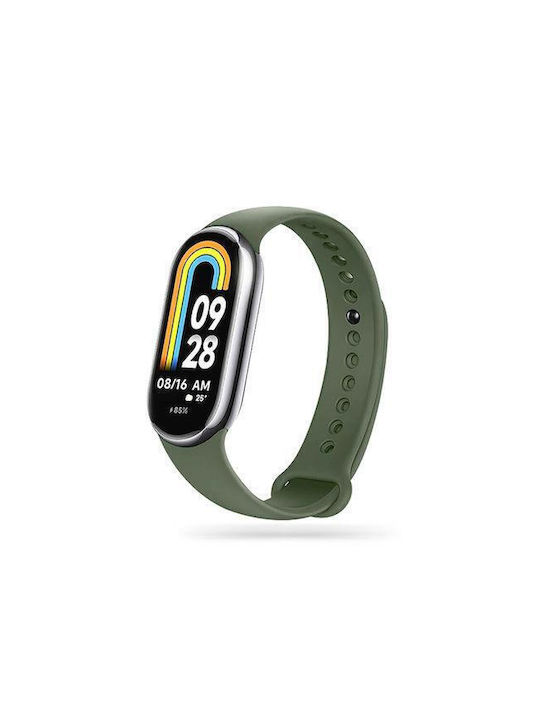 Tech-Protect Leatherfit Λουράκι Δερμάτινο Μαύρο (Xiaomi Smart Band 8 / 8 NFC)