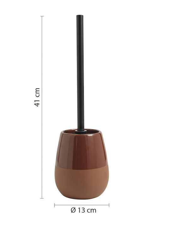 Gedy Ceramic Toilet Brush Orange