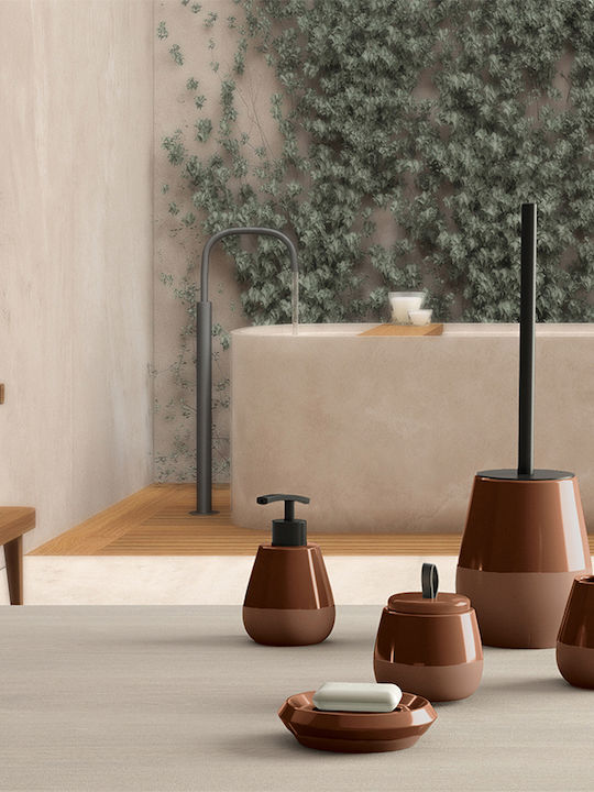 Gedy Ceramic Toilet Brush Orange