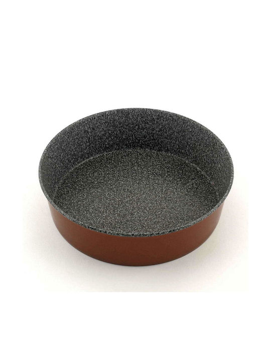 Keystone Iris Granite Aluminum Round Baking Pan with Stone Coating 28cm