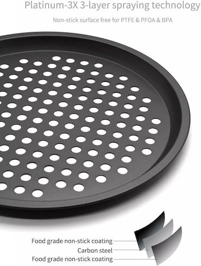 Sugar Love Perforated Aluminum Baking Pan with Non-Stick Coating 30cm