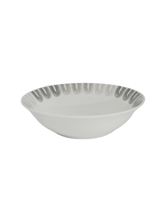 Ankor Porcelain Salad Bowl Beige 23x23cm