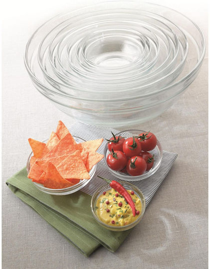 Homestyle Lys Salatschüssel Glas Transparent 26x26x10.5cm 1Stück