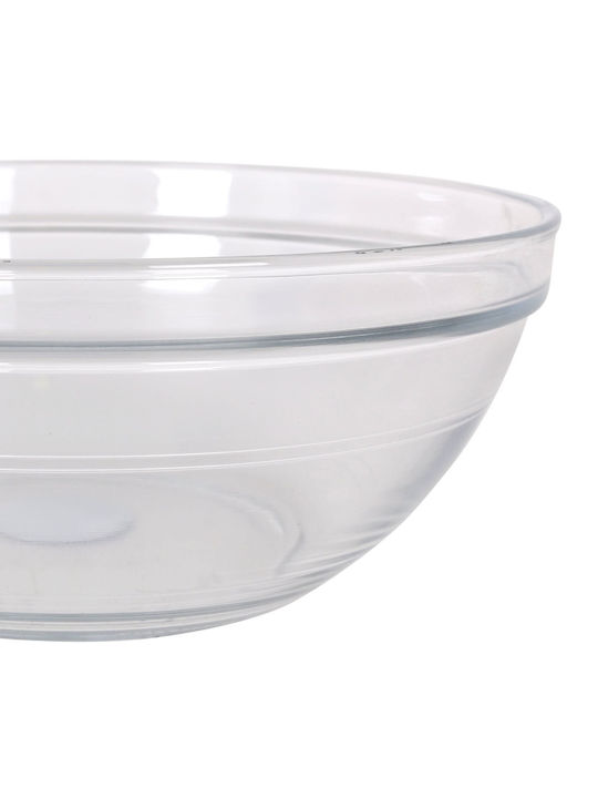 Homestyle Lys Glass Salad Bowl Transparent 26x26x10.5cm