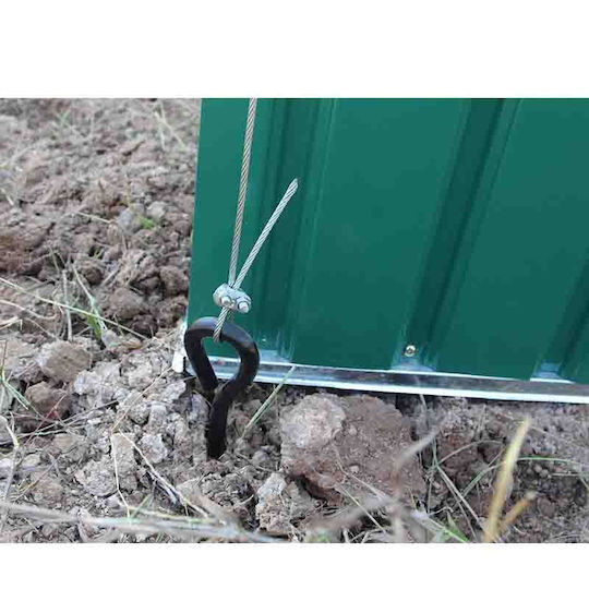 Satz von 4 Bodenankern für Metall-Gartenhäuser