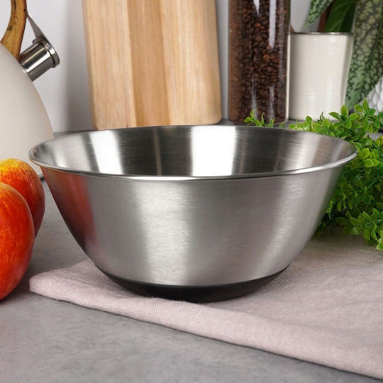 Excellent Houseware Salatschüssel Inox Silber 18x8x18cm 1Stück