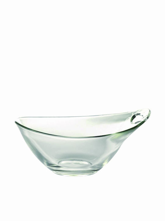 Borgonovo Practica Glass Salad Bowl Transparent 23x23cm