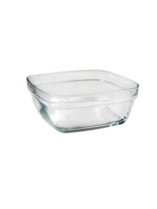 Homestyle Lys Glass Salad Bowl Transparent 17x17x6.8cm 6pcs