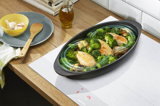 Gorenje Επαγωγική Εστία Αυτόνομη με Λειτουργία Κλειδώματος 59.5x52εκ. Λευκή